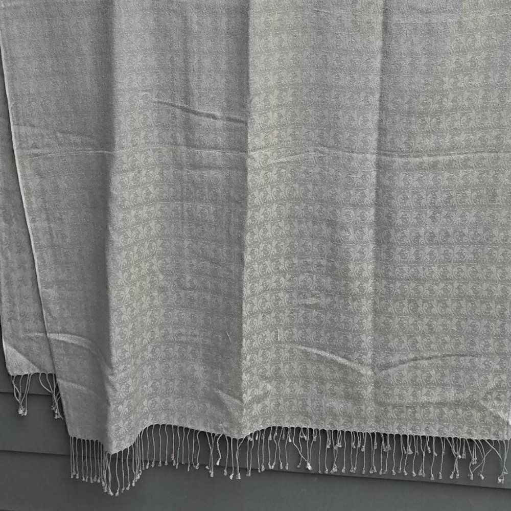 Large Gray Pashmina 36" x 84"